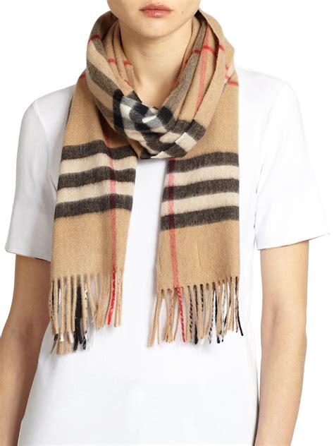 check cashmere scarf Burberry